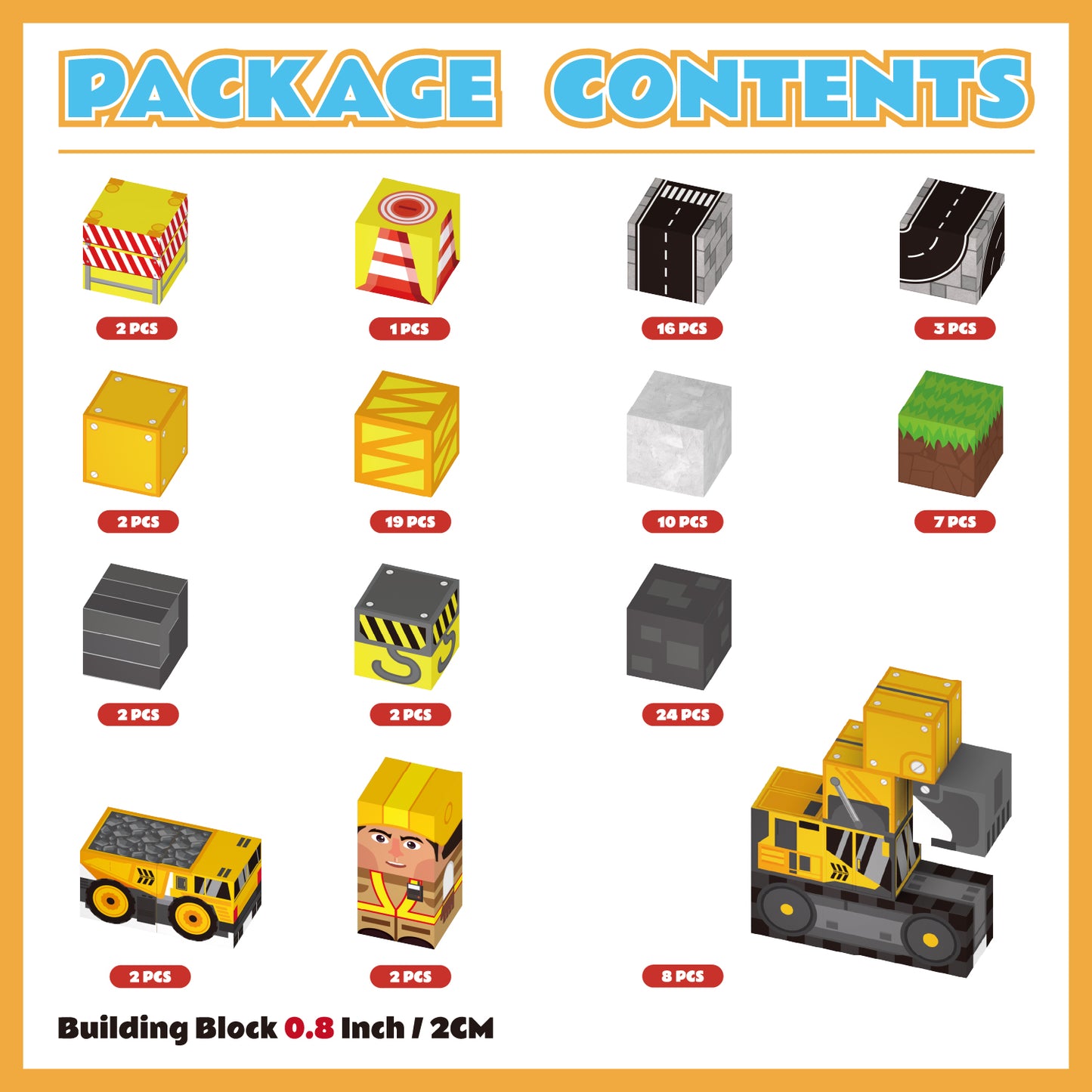 100 Piece Magnetic Building Blocks Set for Kids Construction Toy with Trucks and Roads STEM Building Cubes Birthday Gift for Boys Girls Ages 3+