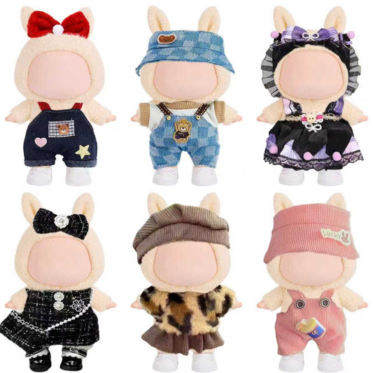 Doll Clothes Accessories Mix & Match Wardrobe Collectible Outfits 6 Pack for 17cm (6.7") Plush Figures