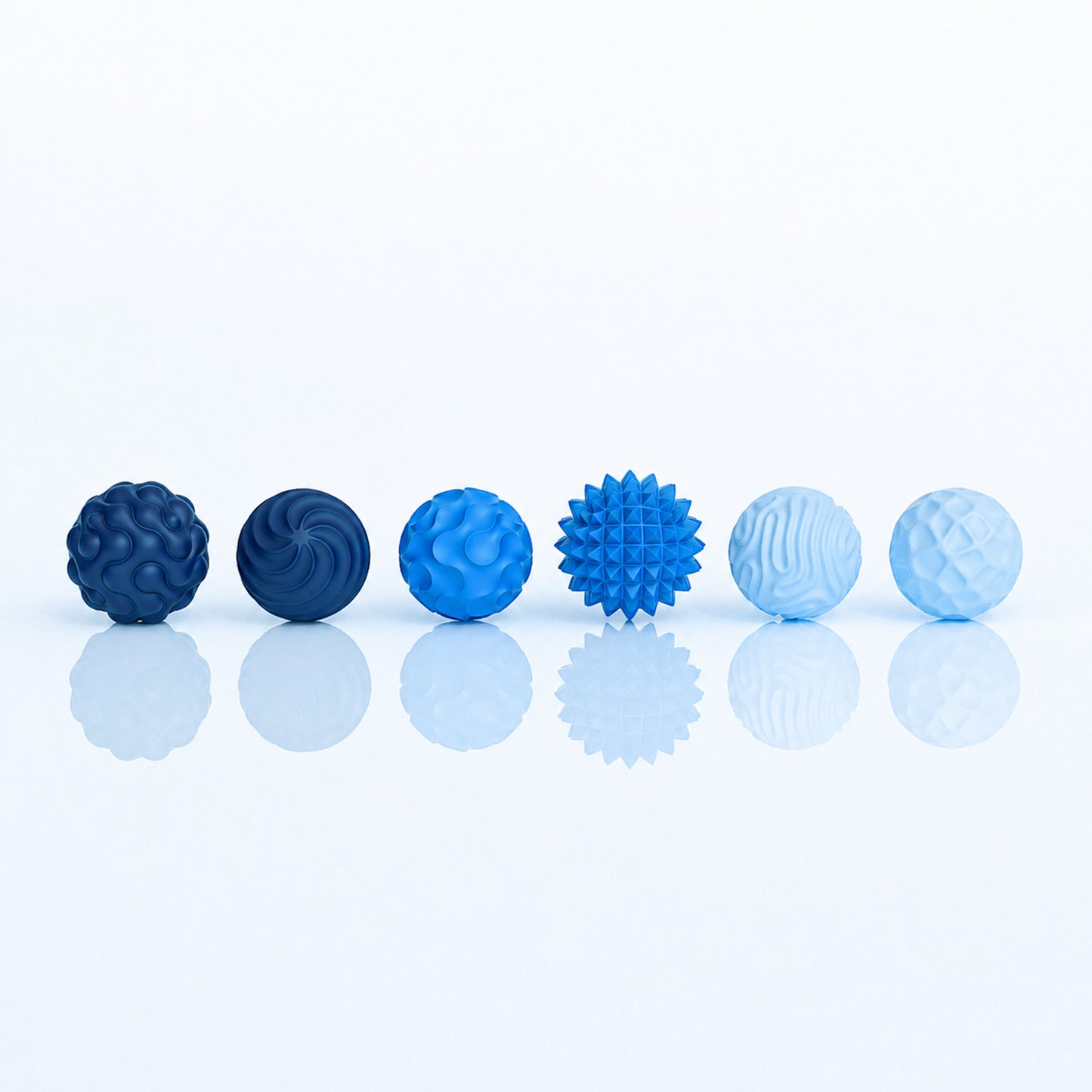 12PCS Magnetic Fidget Balls with Storage Case, Silicone Fidget Toys for Adults & Teens, Quiet Desk Stress Relief, Blue