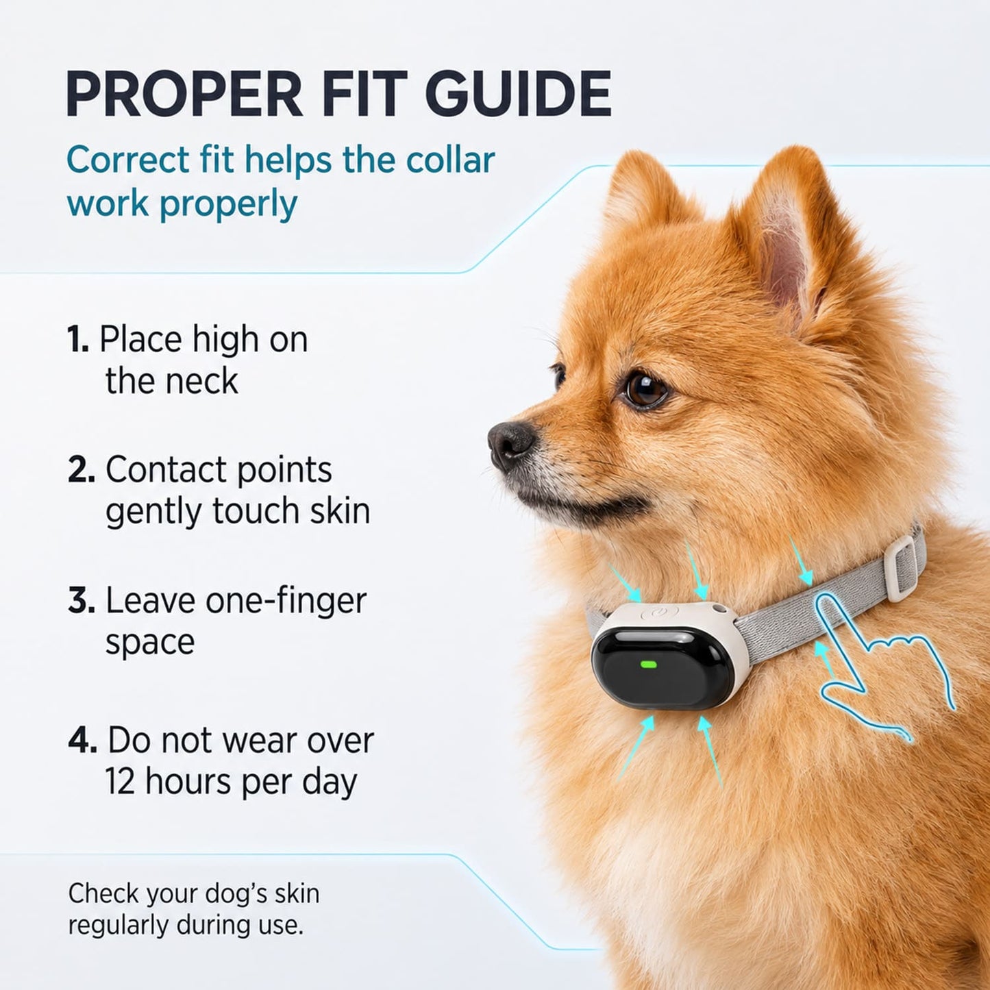 Kywib Dog Training Collar with Remote, 198 Levels Beep/Vibration/Static, 1300ft Range, Waterproof Rechargeable Mini Receiver, for Small & Medium Dogs 5–15 lb, White