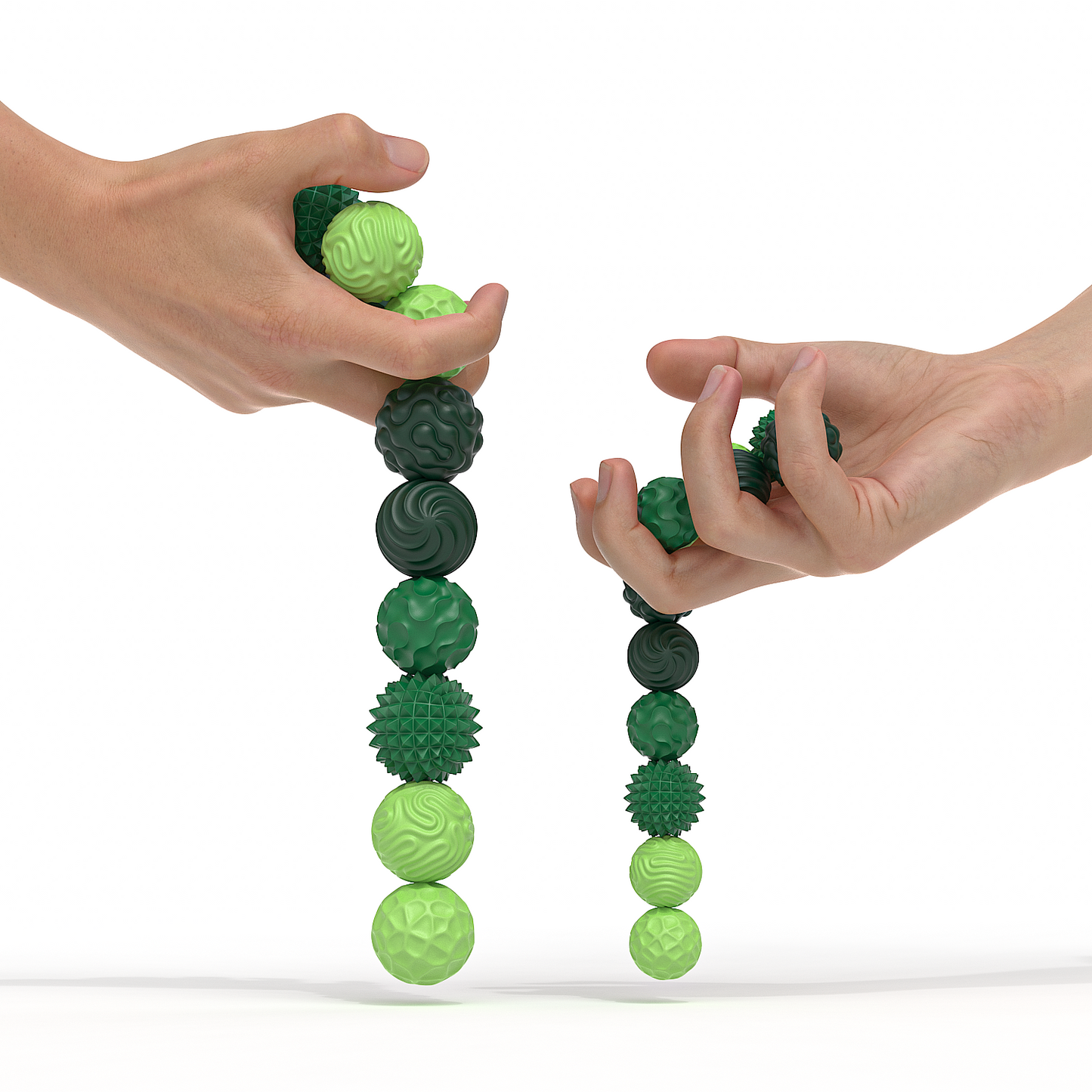 12PCS Magnetic Fidget Balls with Storage Case, Silicone Fidget Toys for Adults & Teens, Quiet Desk Stress Relief, Green