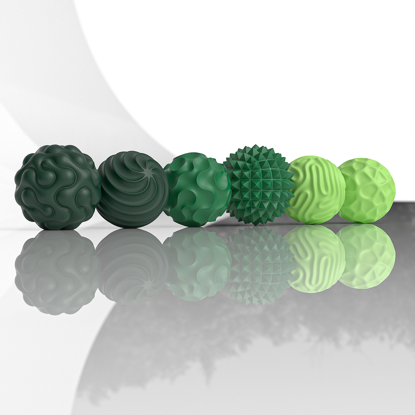 12PCS Magnetic Fidget Balls with Storage Case, Silicone Fidget Toys for Adults & Teens, Quiet Desk Stress Relief, Green