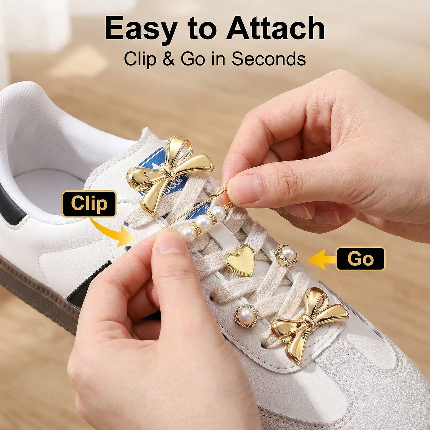 sneakers, diy shoe jewelry set with metal chains, rhinestone buttons and satin shoelaces for women girls, elegant sneaker decoration kit sneakers, diy shoe jewelry set with metal chains, rhinestone buttons and satin shoelaces for women girls, elegant sneaker decoration kit