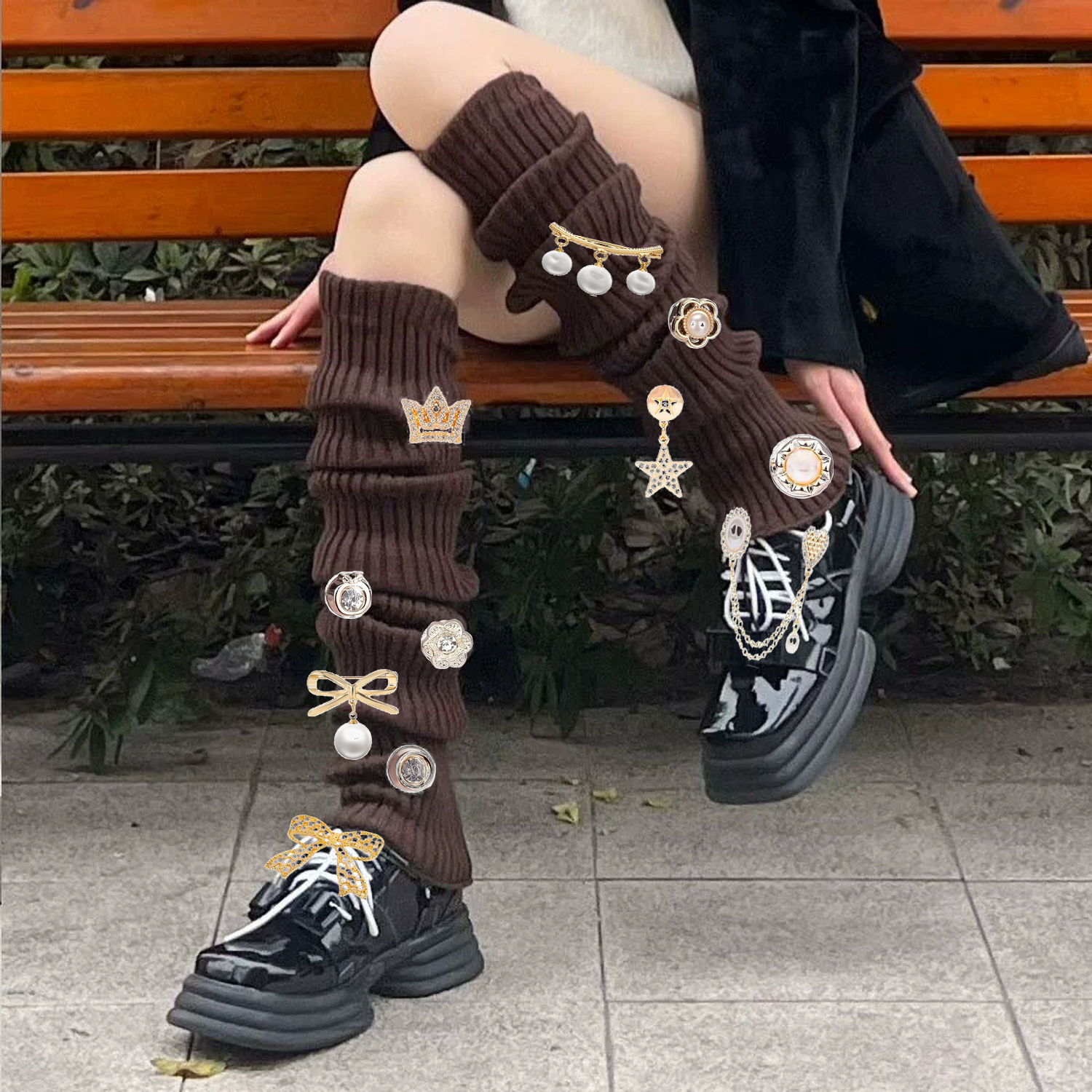 sneakers, diy shoe jewelry set with metal chains, rhinestone buttons and satin shoelaces for women girls, elegant sneaker decoration kit sneakers, diy shoe jewelry set with metal chains, rhinestone buttons and satin shoelaces for women girls, elegant sneaker decoration kit